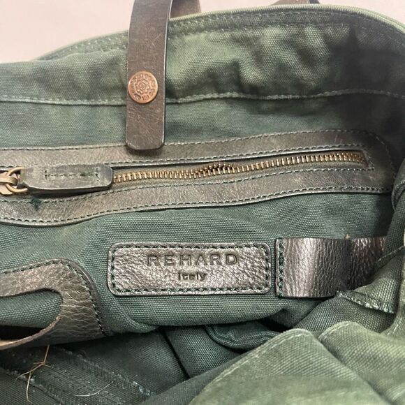 Rehard Italy Green Tote Bag Purse Handbag - Picture 10 of 14